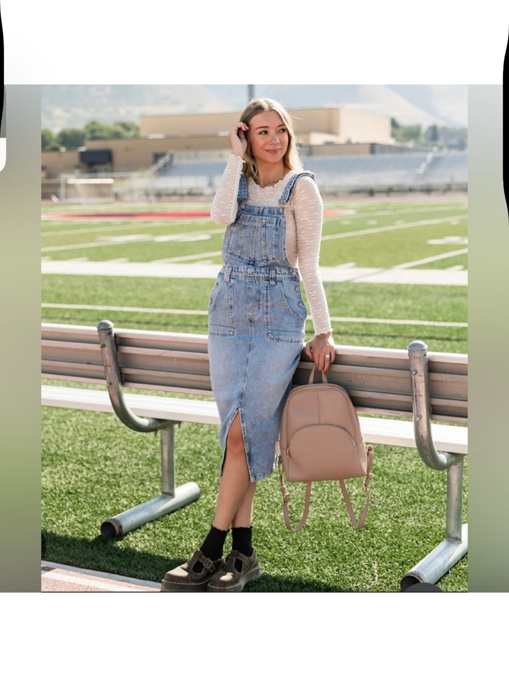 Free People WE THE FREE Bardot Denim Follow Your Heart